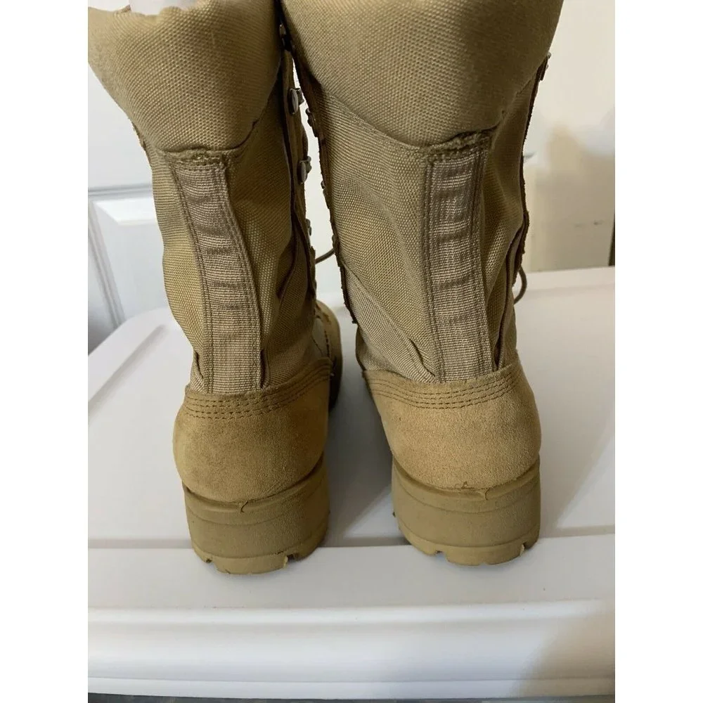 Vibram Men’s Sz 5W Desert Combat Work‎ Boots Tan